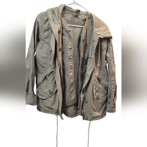 Light green  jacket with vest. American Eagle. Smal but bigger can fit Size 8-10